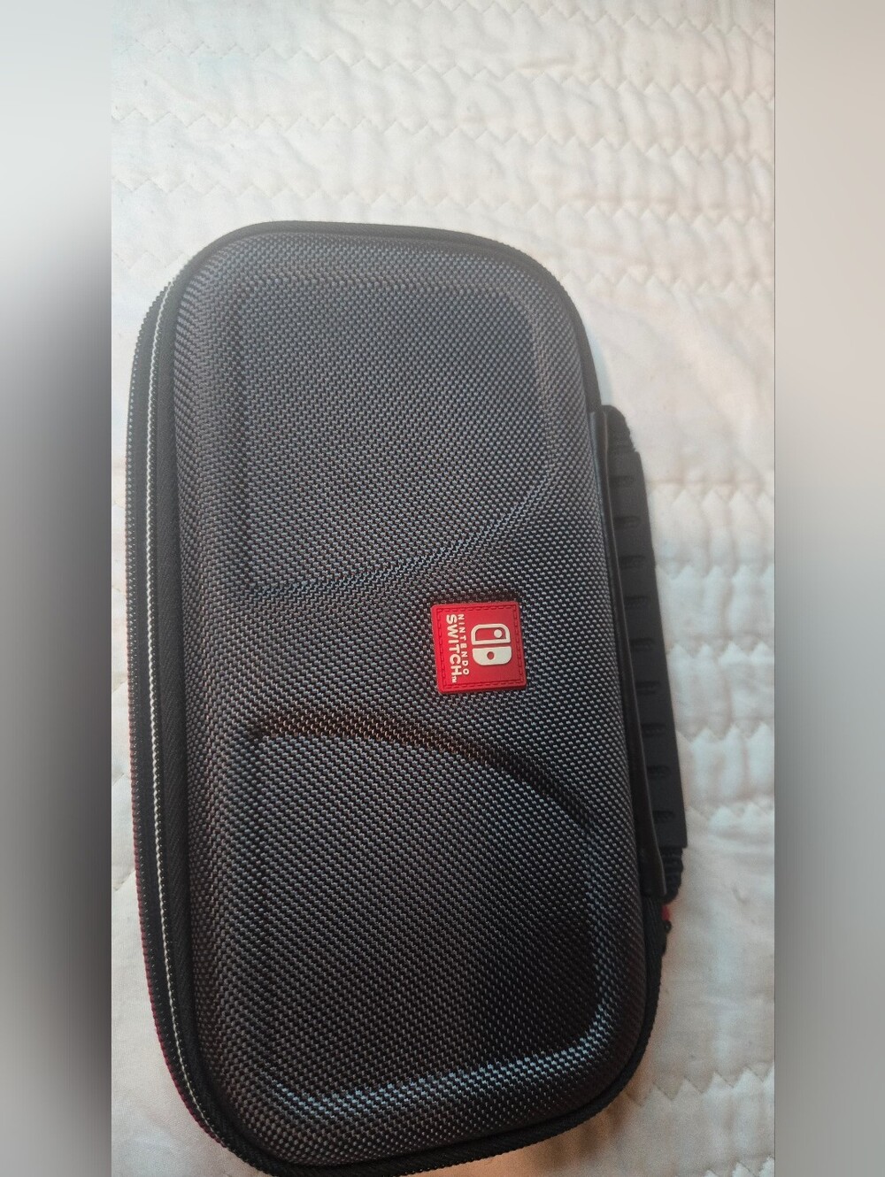 Nintendo Black Textured Carrying Case with Red Logo